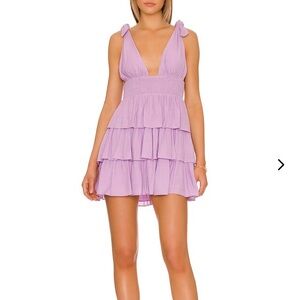 Lovers & Friends BRIELLE MINI DRESS Lavender Purple Dress S